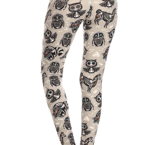Animal Skull Leggings Buttery Soft NWT - Picture 2 of 5